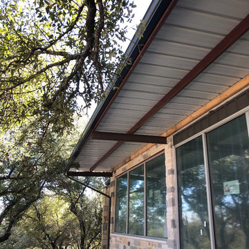 Spicewood K-Style Gutter Install on Flat Roof
