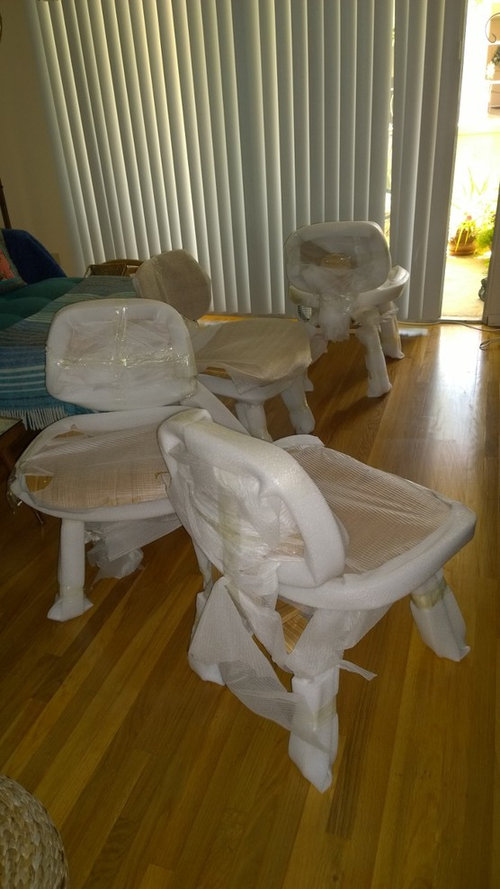 Need a small dining table for my molded plywood Eames dining chairs