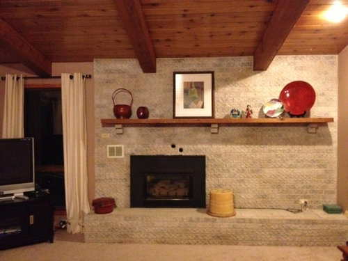 Need help w/ refacing this fireplace wall