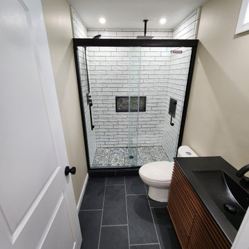 Basement Finish with Full bathroom addition and Office