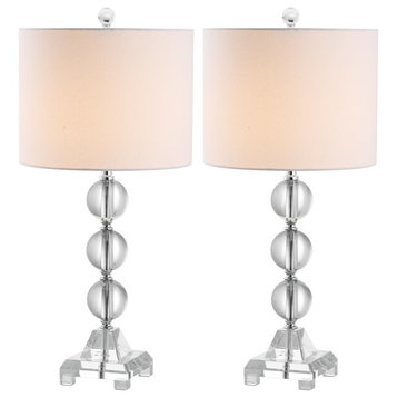 Safavieh Fiona Crystal Table Lamps, 23.5"H, Set of 2