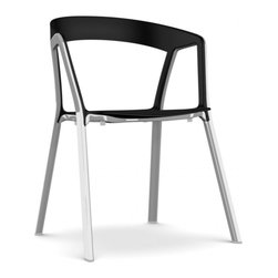Compas Shiny Stackable Armchair by Kristalia - Dining Chairs