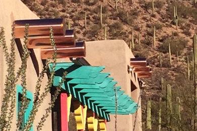 Inspiration for a southwestern home design remodel in Phoenix