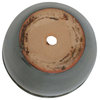 Sunnydaze Set of 2 Chalet High-Fired Glazed Ceramic Planter, Gray, 12"