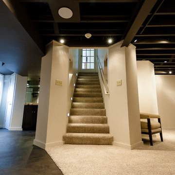 Ladue Home Renovation for Media Room, Exercise Area, & Bar