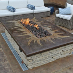 Fire Pit with CROSSFIRE&trade; Brass Burner - Fire Pits