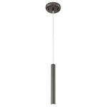 Z-Lite - 1 Light Mini Pendant - Elongated Style Radiates From The Clean Lines Of This Hanging Pendant Light In Pearl Black. Rich Hues Add Depth While A Singular Light Radiates A Charming And Dimmable Glow.
