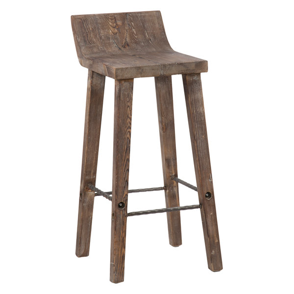 Reagan Low Back Barstool - Misty Mocha by Kosas Home