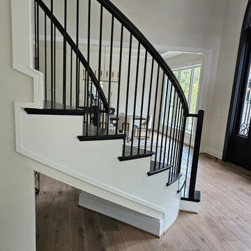 Project #130 | Curved Staircase with Wraparound Balcony