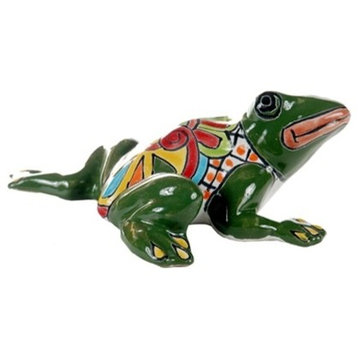 Medium Wall Frog, 6.50"Hx5.50"W, Green Body, A