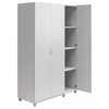 Systembuild Evolution Lory 3 Door Wardrobe with Clothing Rod in Dove Gray