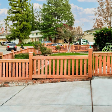 Custom designed Fence with router cut posts