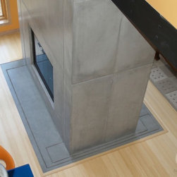 Fireplaces | CustomCreteWerks - Indoor Fireplaces