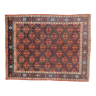 Vintage Persian Mashhad Rug, 09'09 X 12'09 - Mediterranean - Area Rugs - by  Esmaili Rugs and Antiques, Inc.