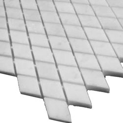 Statuary Crystal Marble Italian White Statuario Diamond Mosaic Tile Polished - Home Accessories & Decor