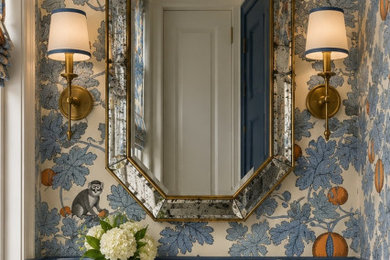 Inspiration for a transitional powder room remodel