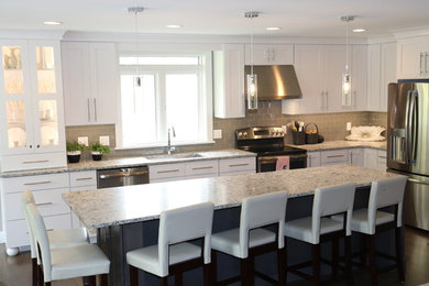Example of a trendy kitchen design in Cedar Rapids