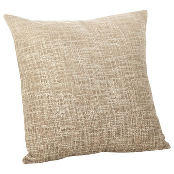 Lancaster Collection Ombre Design Down Filled Cotton Throw Pillow, Natural, 20"