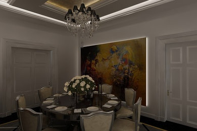 Elegant dining room photo in Other