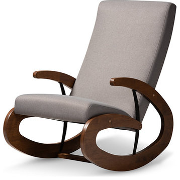 Kaira Rocking Chair - Gray, Walnut