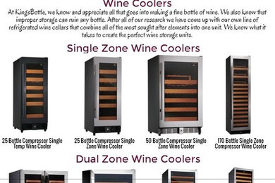 Undercounter wine fridge
