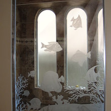 Glass Door - Blue Ocean