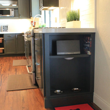 Teal Industrial meets Chic