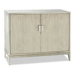 Brownstone Furniture Treviso Ribbed Silver Chest - Furniture