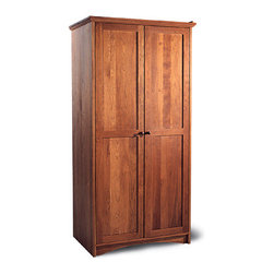 New England Shaker Full Length Armoire - Armoires And Wardrobes