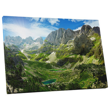 Serene Landscapes "Mountain Range Basins" Gallery Wrapped Canvas Wall Art
