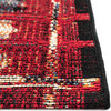 Marina Tribal Stripe Indoor/Outdoor Rug, Red, 1'11"x7'6"
