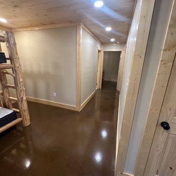 Rustic Cabin Basement Addition in Townsend