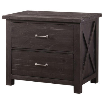 Crafters and Weavers Oak Park 2 Drawer File Cabinet