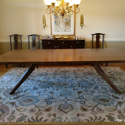"Laguna" Modern Walnut Table - Furniture