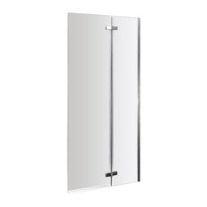 Ella Straight Hinged Safety Glass Bath Shower Screen