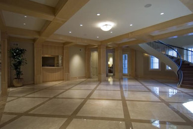 Example of a trendy basement design in San Francisco
