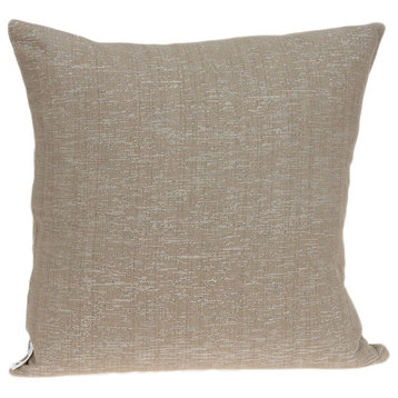 Parkland Collection Damon Transitional Tan Pillow Cover With Poly Insert