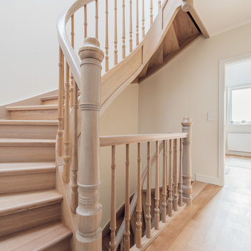 Klassische Treppenanlage in modernisiertem Altbau in Luxemburg-Stadt
