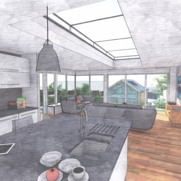 Nether Edge- Contemporary Extension to Property in Conservation