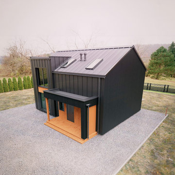 PREFAB LOG CABIN HOME KIT NATURAL WOOD 1423 ft² / 132 m²