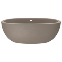 Avalon NativeStone Freestanding Soaking Tub, Earth, 62"