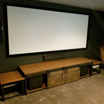 Dunn movie theater room media console