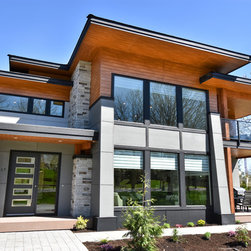 2017 PNE Modular Prize Home - Siding And Stone Veneer