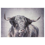 Stylecraft - Animal Portraits, Bully Wall Art, Black and White - Evocative and bold, this Bully wall art from the Animal Portraits Collection is a black and white print of a cow. The hand-embellished accents will make a transformative statement in the modern and contemporary home. Bring heightened design to your living room, bedroom, dining room or foyer with this stimulating conversation starter