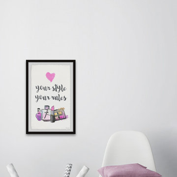 "Your Style Your Rules" Framed Painting Print