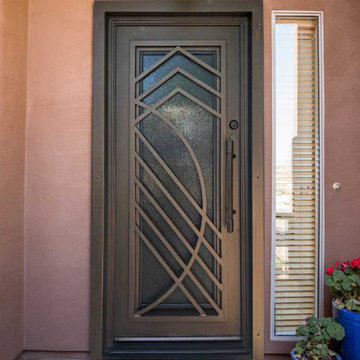 Starling Iron Entry Door with Iron Handle