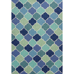 Leick Home Zielle Area Rug in Watercolor Gray with Rug Pad 5-Ft-3-In x 7-ft-7-in