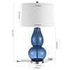 Safavieh Mercurio Table Lamp Set of 2 With USB Port Blue