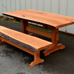 Live Edge Cherry Dining Table and Bench - Products