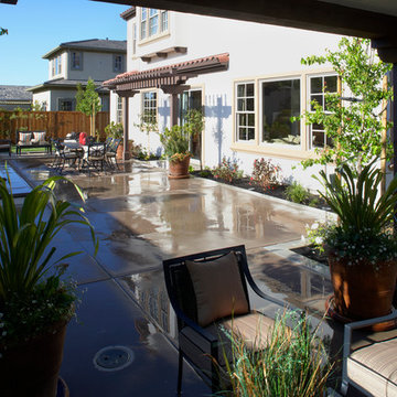 SummerHill Homes Outdoor Spaces: Enclave at Waverly Place Residence 4 Backyard